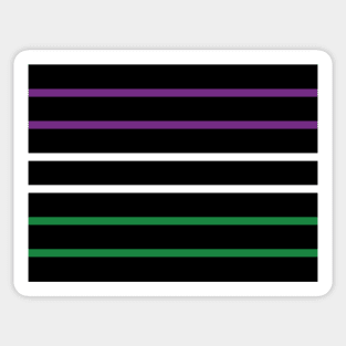 Suffragette Flag Colours UK Sticker